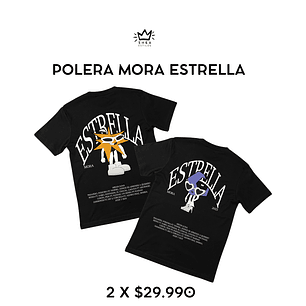 2 poleras Estrella -  Luna MORA