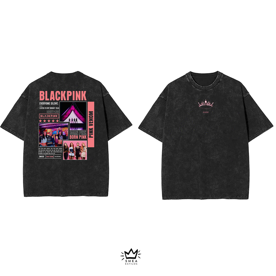 Polera Black Pink  1