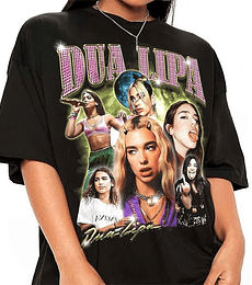 Polera Dua Lipa Collage 
