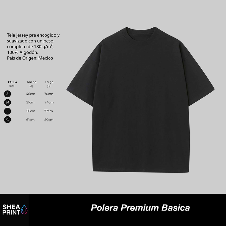Polera Basica Por Mayor Negra (Minimo 6u) 1