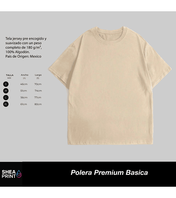 Polera Basica Por Mayor beige 