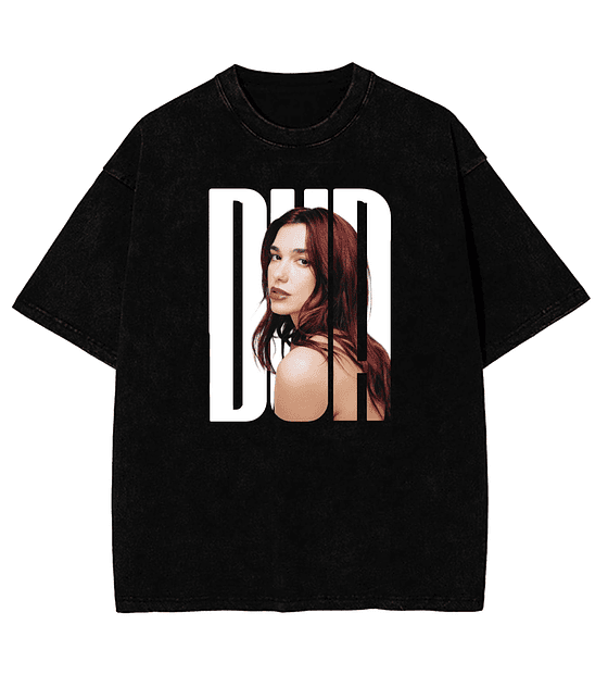 Polera Dua Lipa Negra 
