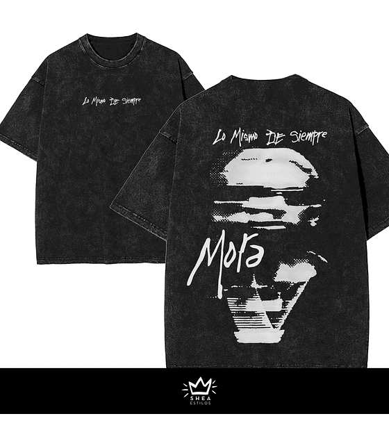 Polera Mora Over LO MISMO DE SIEMPRE