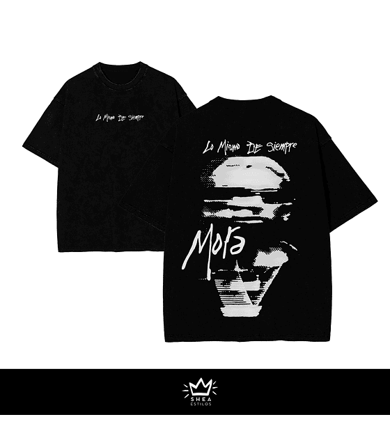 Polera Mora Over LO MISMO DE SIEMPRE