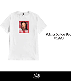 Polera Basica Dua Lipa 