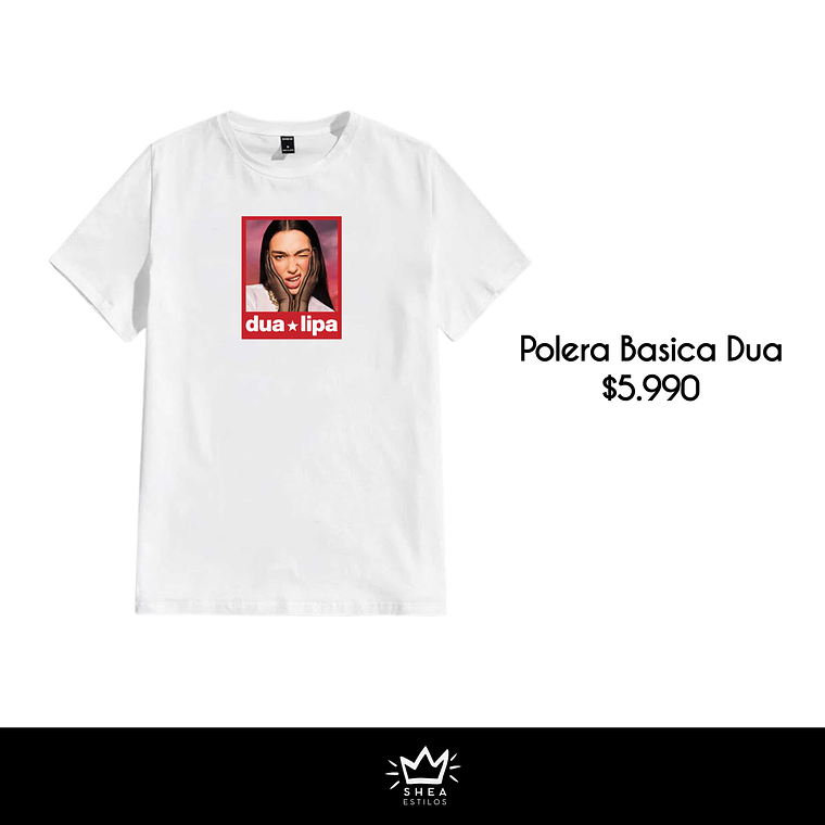 Polera Basica Dua Lipa  1