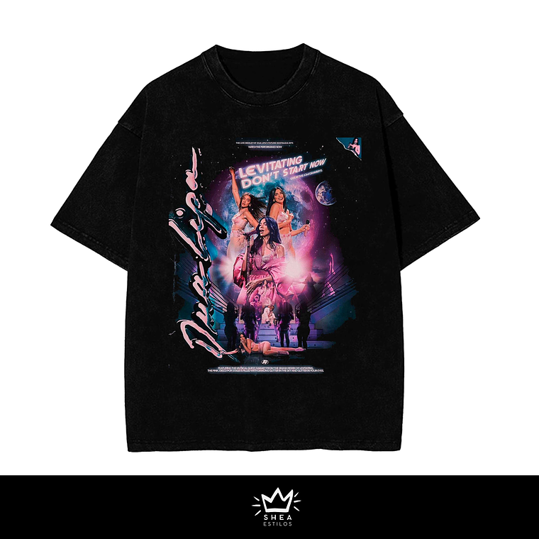 Polera Dua Lipa Retro color  1