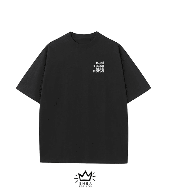 Polera Negra DTMF Bordada