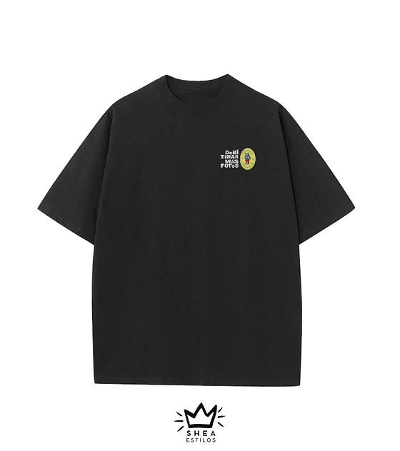 Polera Negra DTMF 2 Bordada