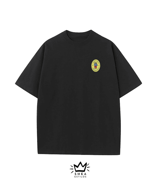 Polera Negra DTMF 3 Bordada