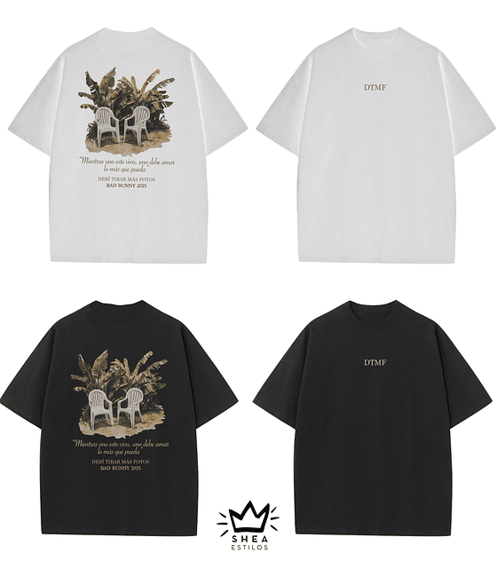 Polera Bad Bunny Retro Oversize 