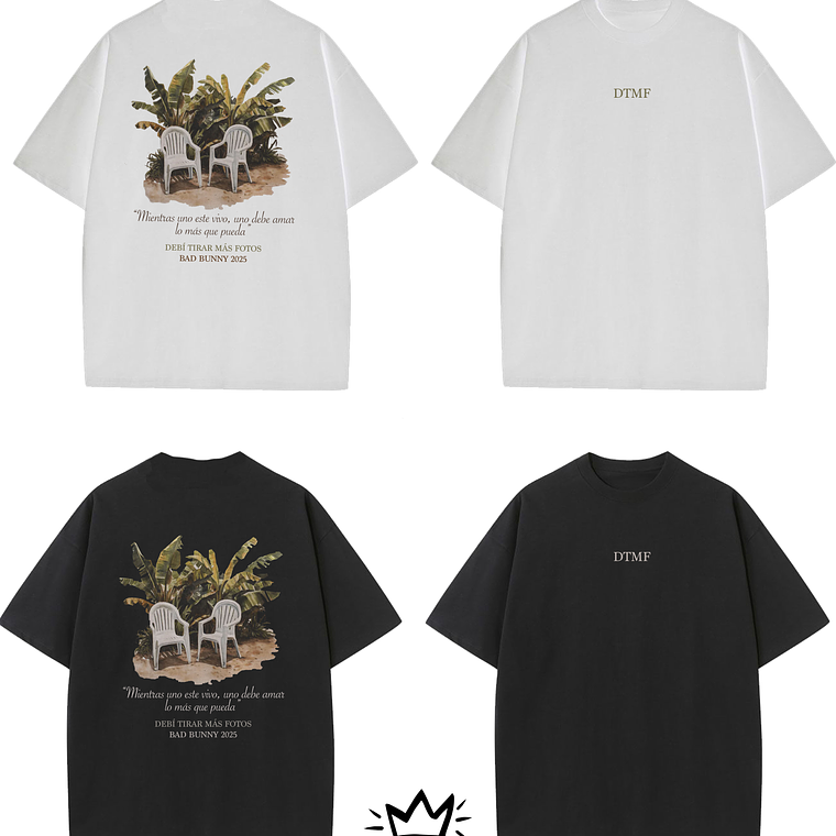 Polera Bad Bunny Retro Oversize  1