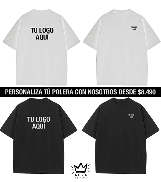 Polera X Mayor (6 unidades) $8.332
