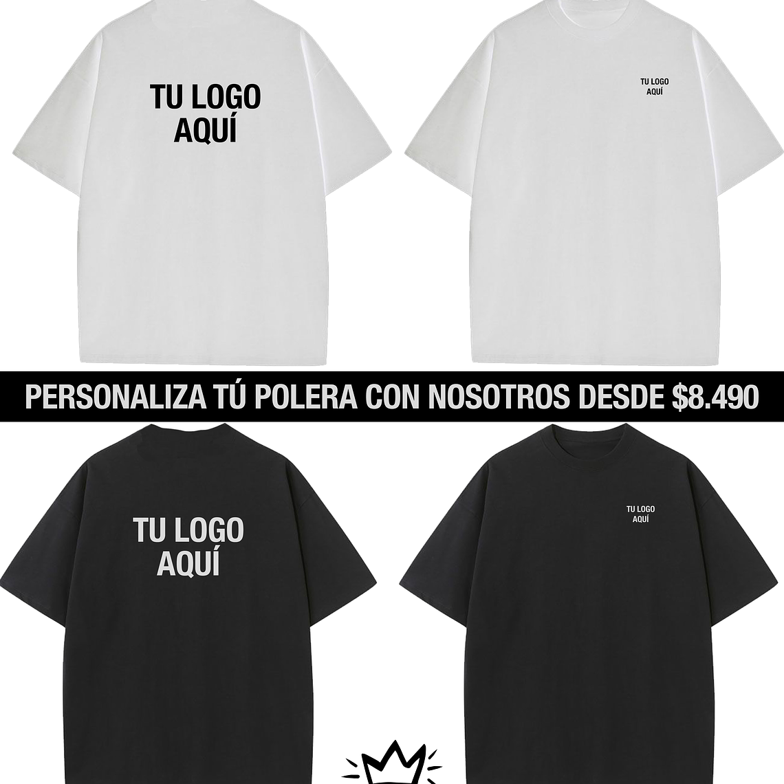 Polera X Mayor (4 unidades) $8.490 1