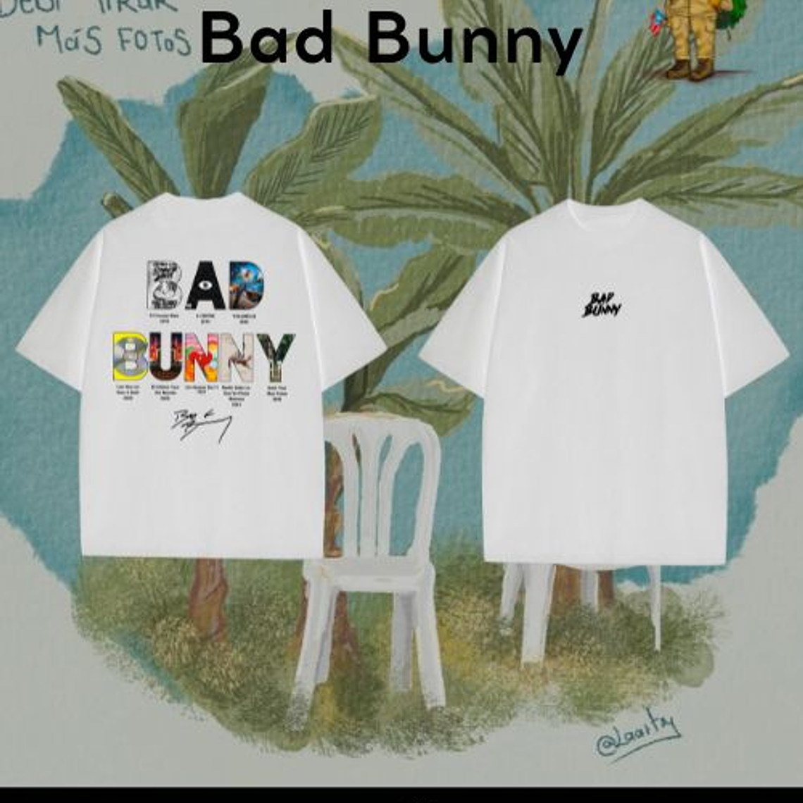 POLERA BAD BUNNY ALBUMES 2