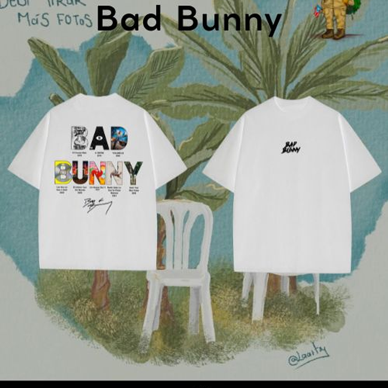 POLERA BAD BUNNY ALBUMES 2