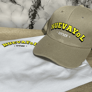 Polera básica nuevayol + Jockey estampado 