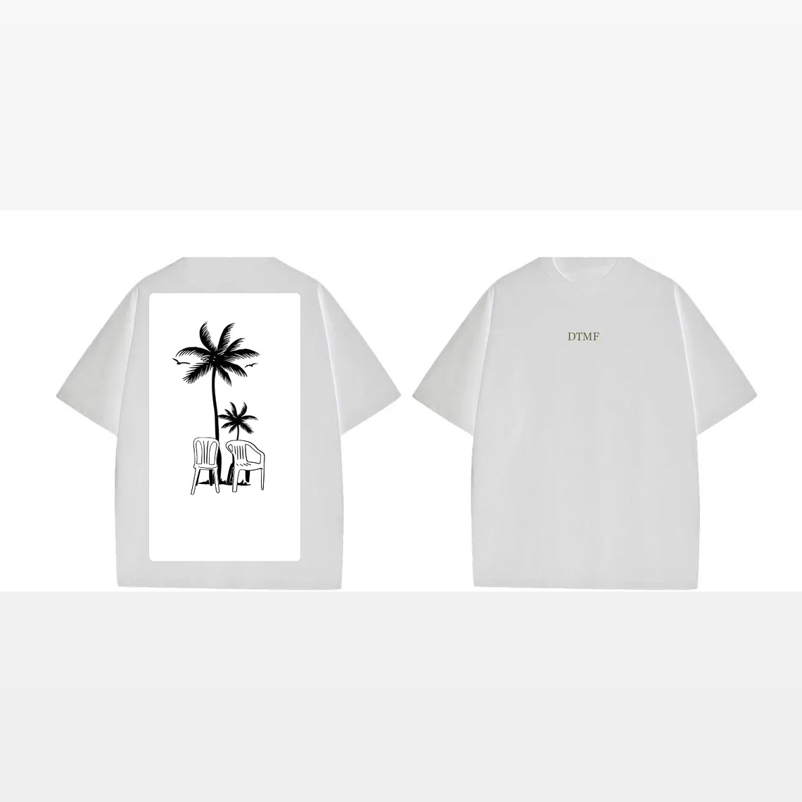 Polera Bad Bunny palmeras  1