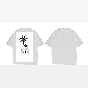 Polera Bad Bunny palmeras 