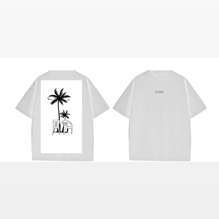 Polera Bad Bunny palmeras  1