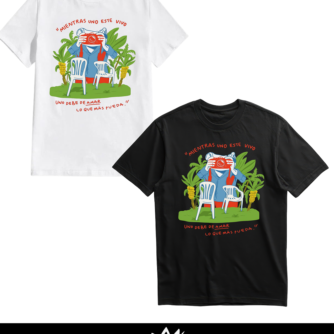 Polera Bad Bunny Mientras uno este vivo  1