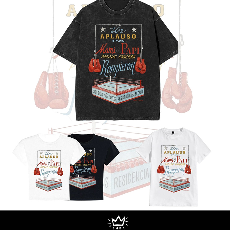 POLERA UN APLAUSO PA MAMI Y PAPI POR ADELANTE 1