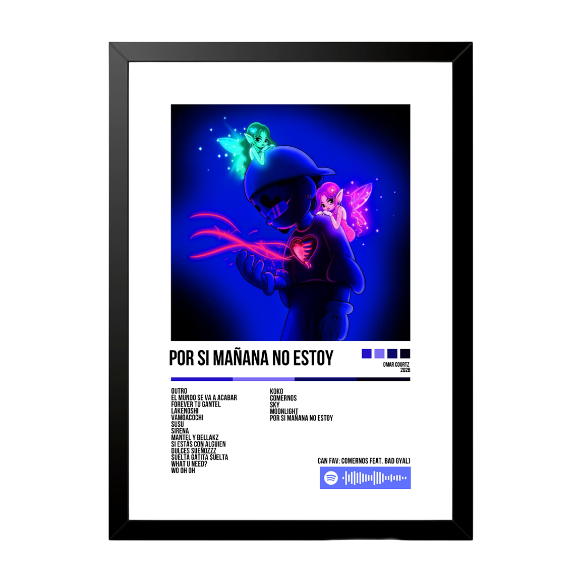 Cuadro Por si Mañana No Estoy Omar Courtz 1