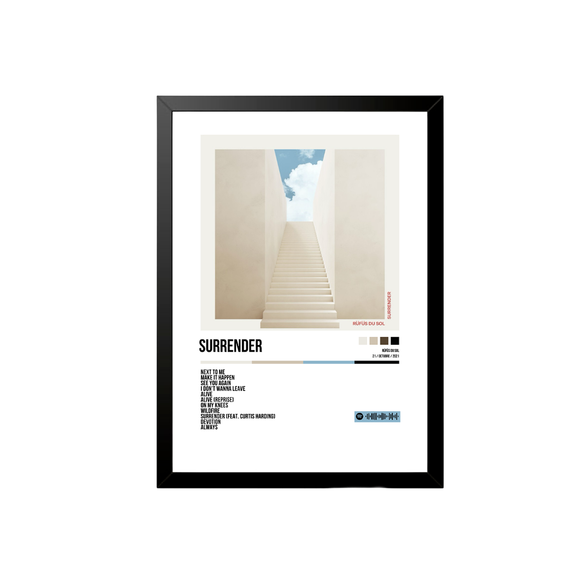 Póster + Cuadro SURRENDER RÜFÜS DU SOL 1