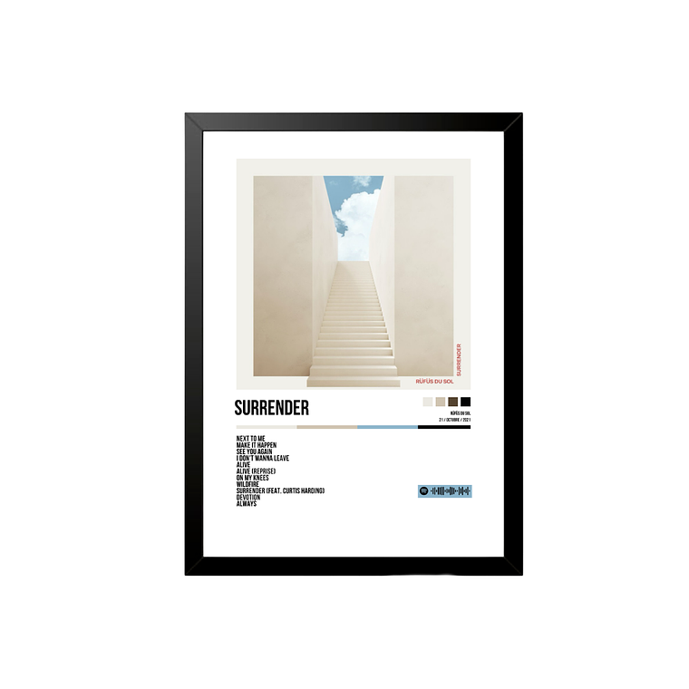 Póster + Cuadro SURRENDER RÜFÜS DU SOL 1