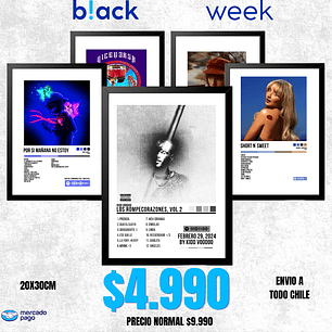 Cuadro Personalizado (30x20cm) Black Week 