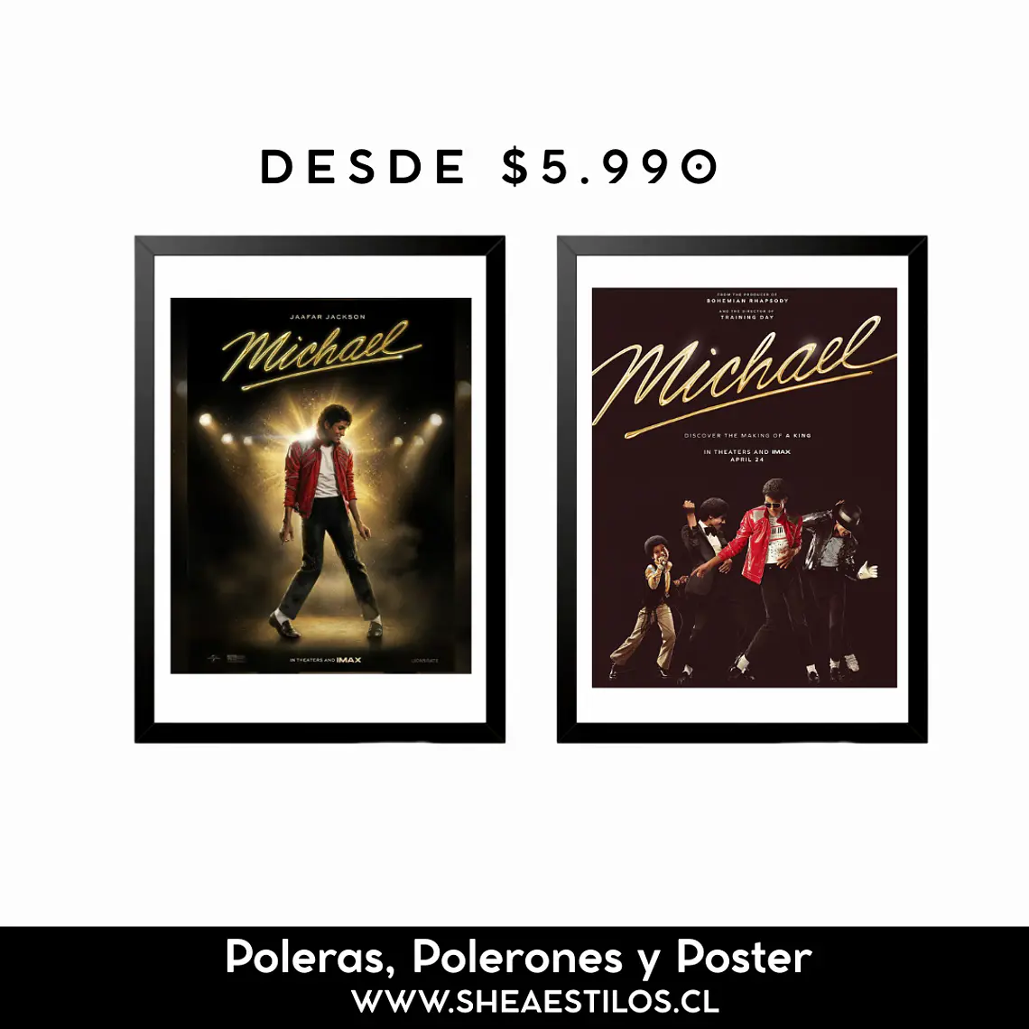 Cuadro Michael Jackson Estreno Chile  1