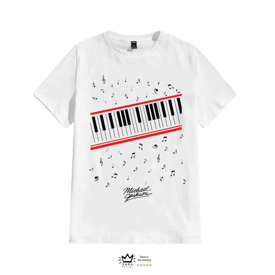 Polera Michael Jackson Teclado  1