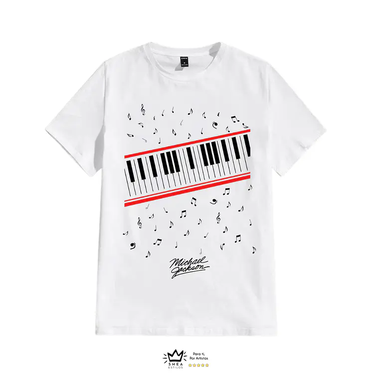 Polera Michael Jackson Teclado  1