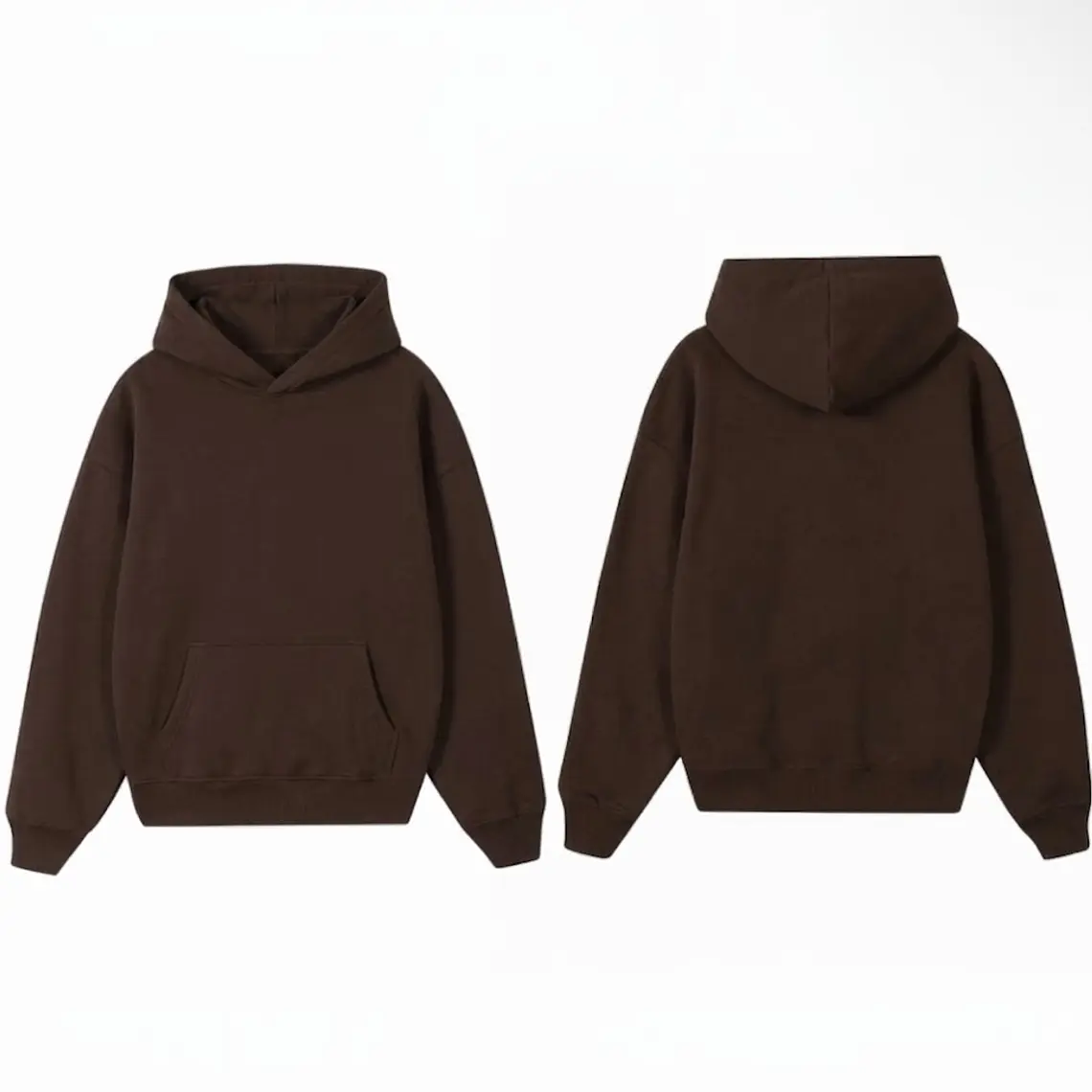 Poleron Básico Café Oscuro  1