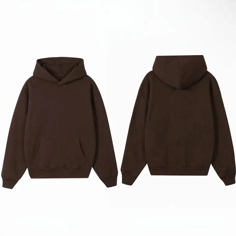 Poleron Básico Café Oscuro  1