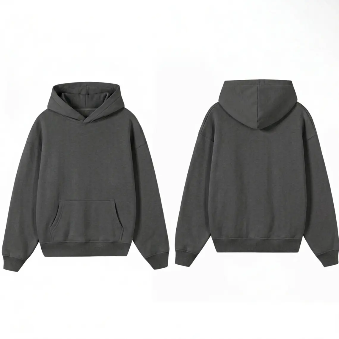 Poleron Básico Gris Oscuro / Grafito 1