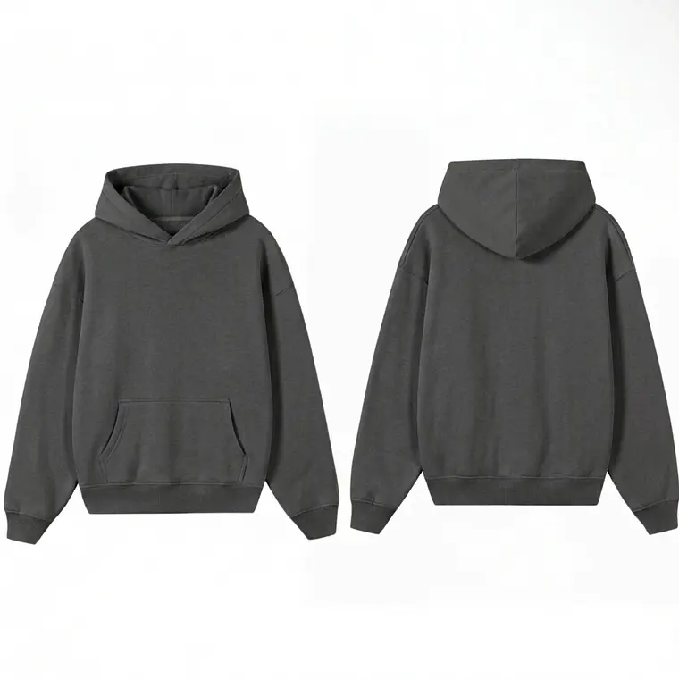 Poleron Básico Gris Oscuro / Grafito 1