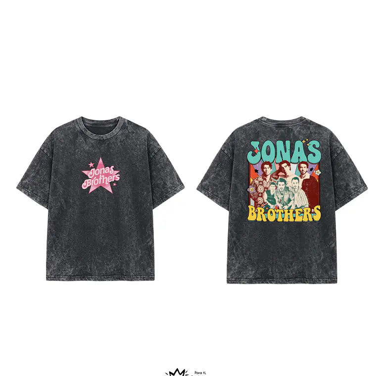 Polera Jonas Brothers Acid Wash  1