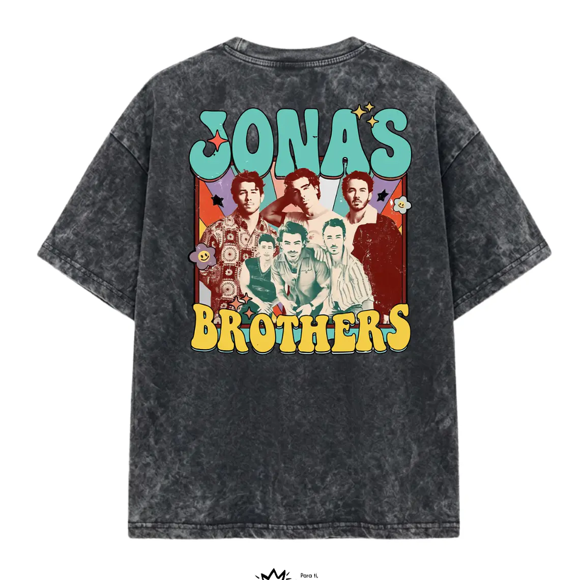 Polera Jonas Brothers Acid Wash  2