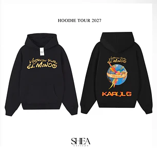 Hoodie Viajando por el mundo Negro