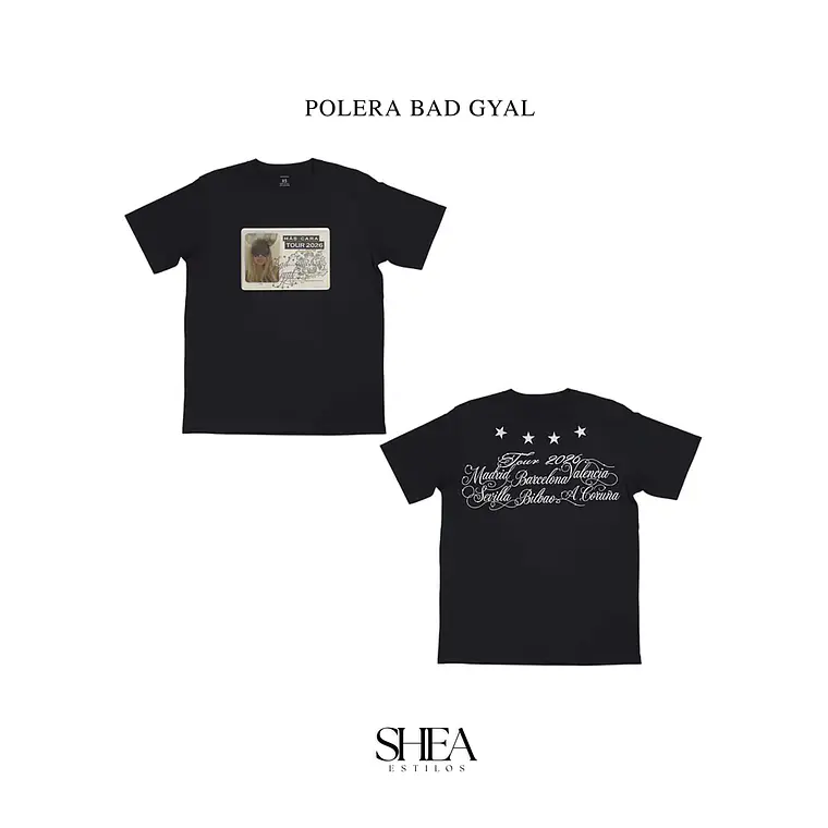 Polera Más Cara Bad Gyal Chile  1