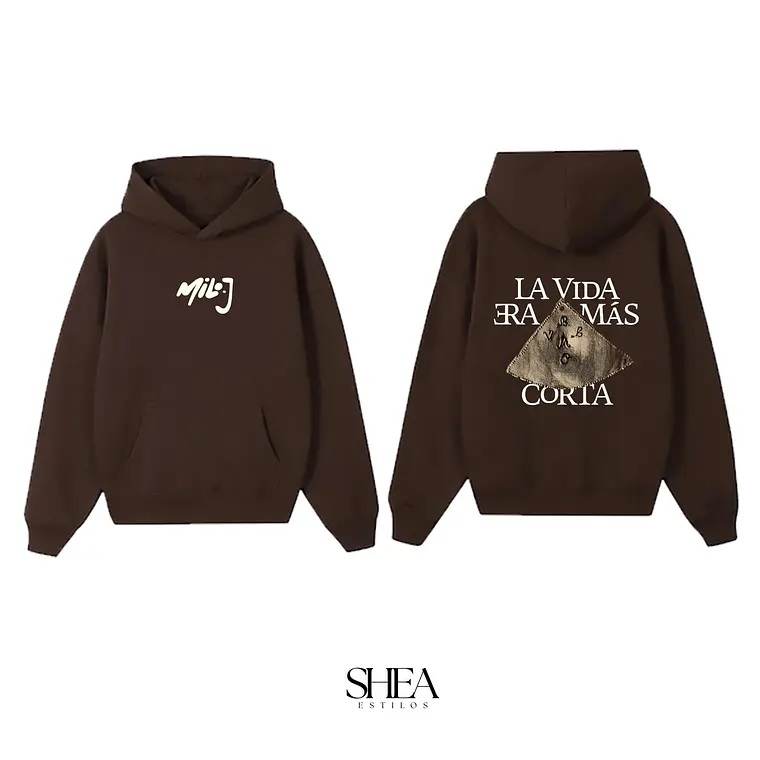 Hoodie Cafe Milo J La Vida es más corta  1