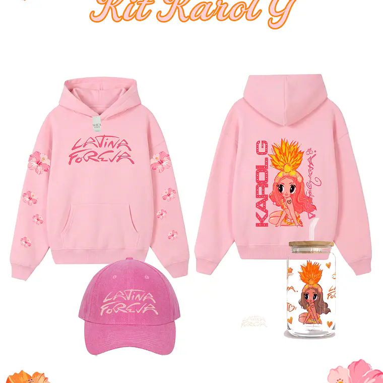 Kit Poleron + Jockey + vaso Karol G  1