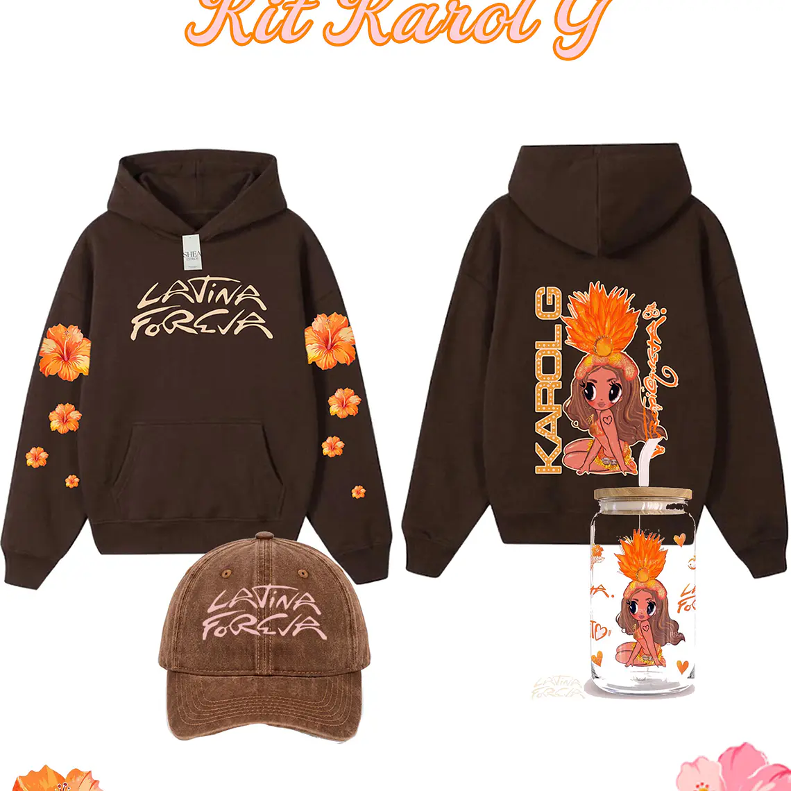 Kit Poleron + Jockey + vaso Karol G  3