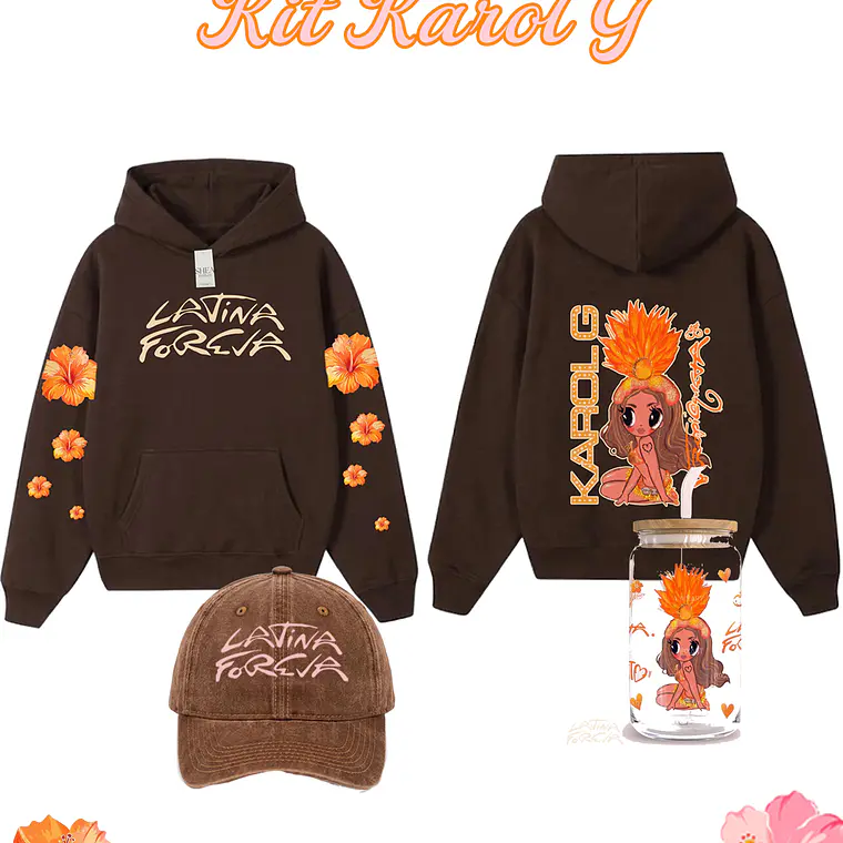 Kit Poleron + Jockey + vaso Karol G  3
