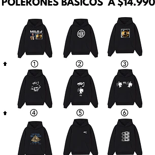 Poleron Basico estampado Milo J 