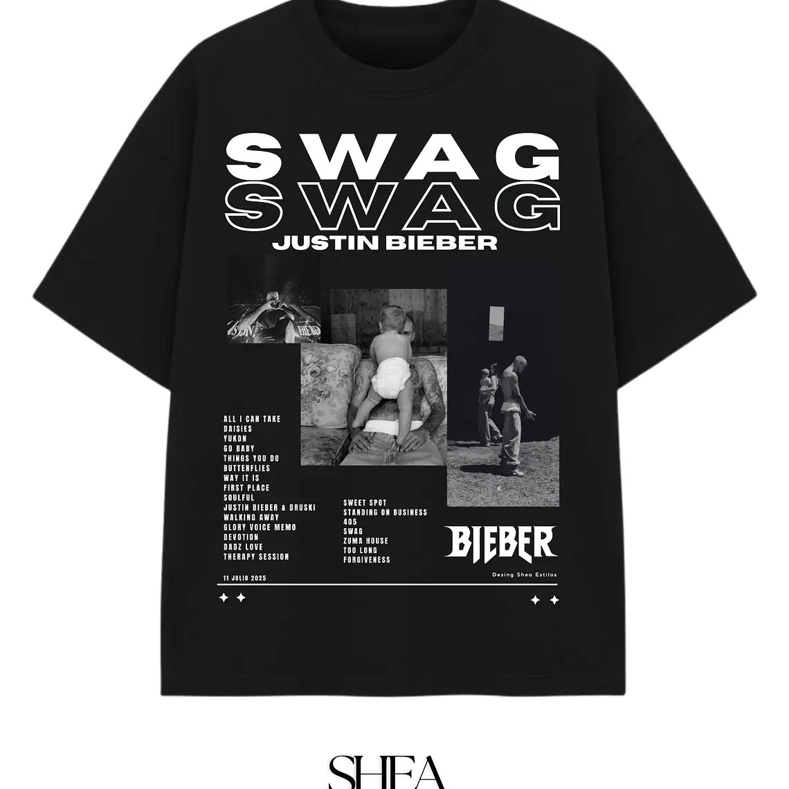Polera Justin Bieber Swag 1
