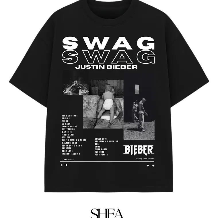 Polera Justin Bieber Swag 1