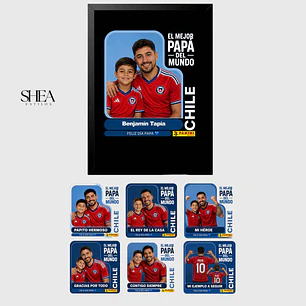 Cuadro Día del Papá Selección Chilena 
