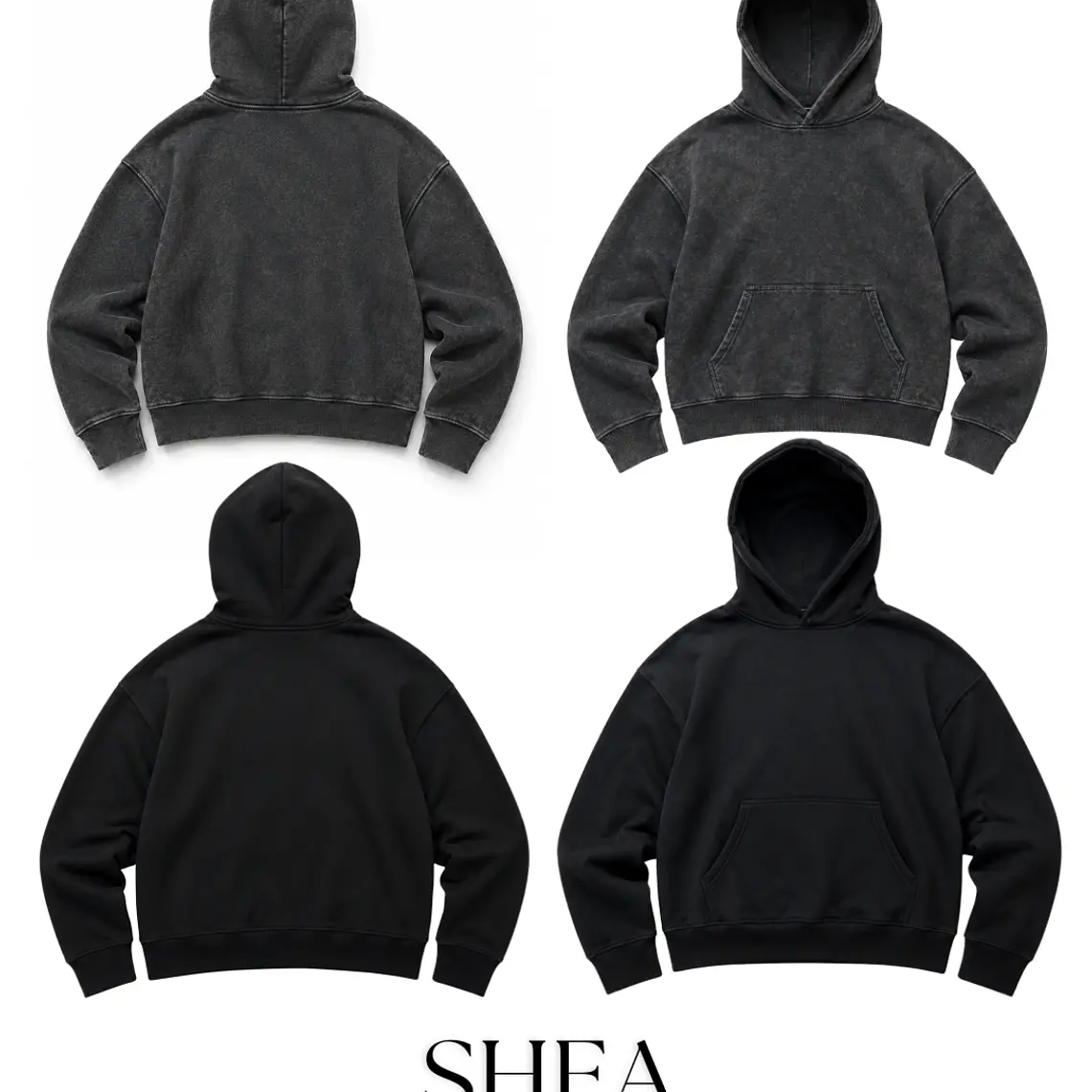 Poleron Boxy Fit Gris Melange  (Sin Estampado) 7